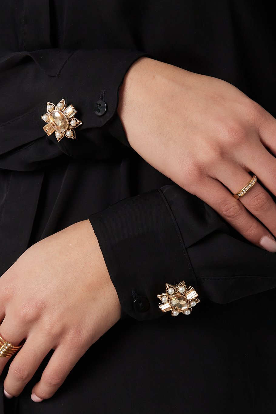 Manchetknopen flora vintage