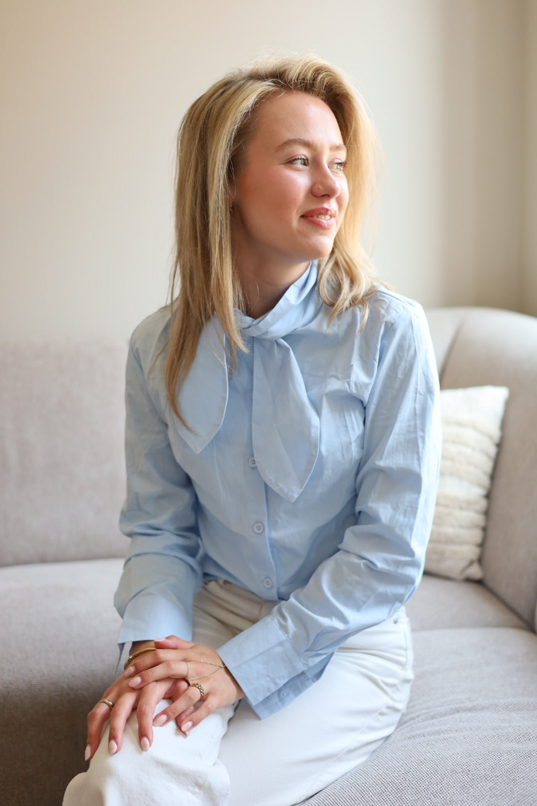Loesje blouse blauw