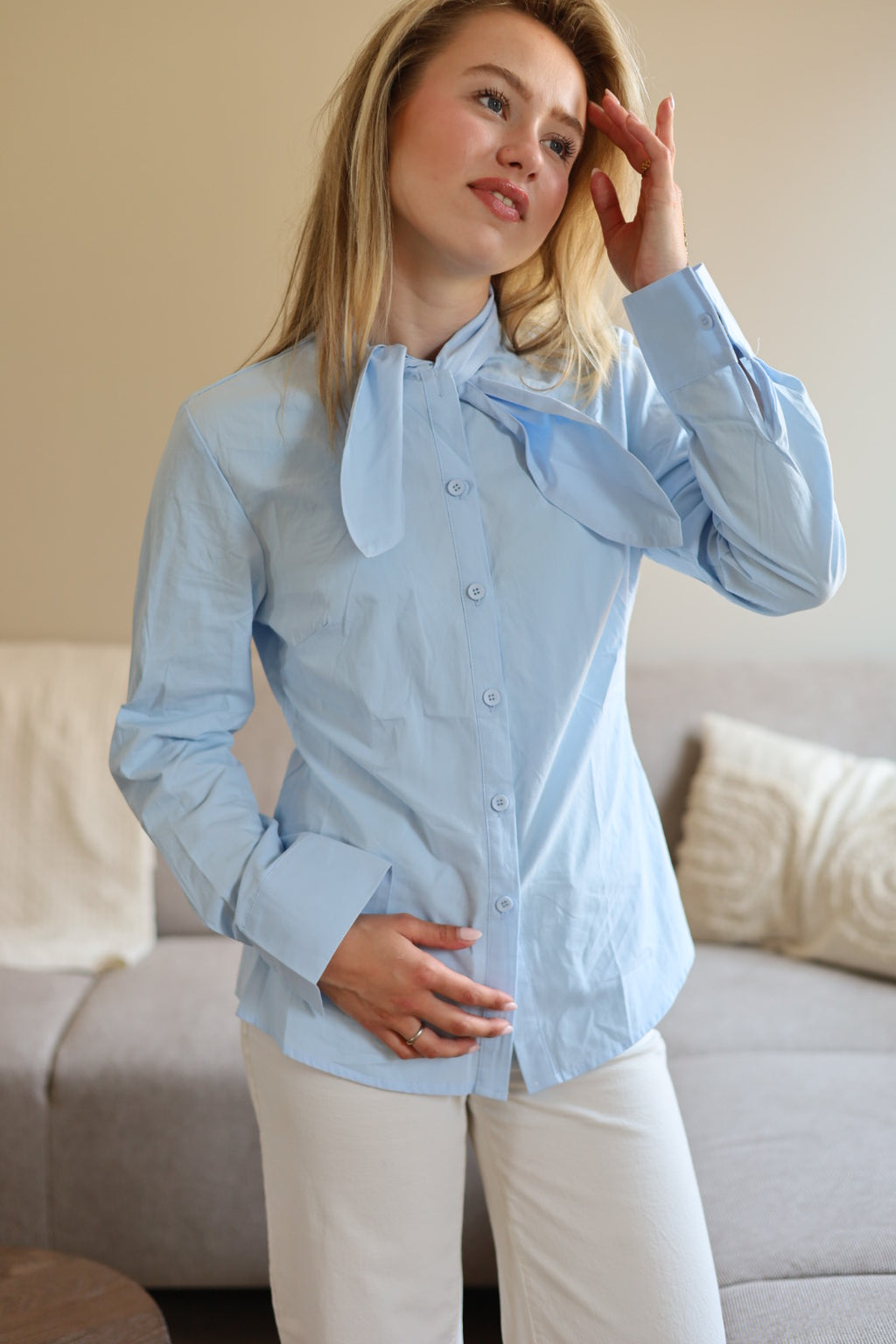 Loesje blouse blauw