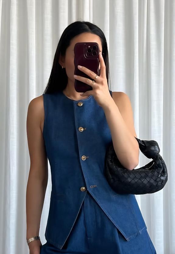 Sara gilet denim