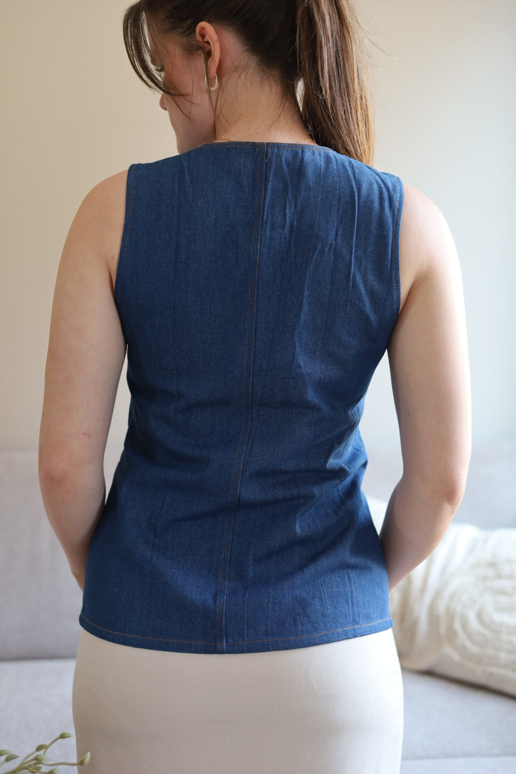 Sara gilet denim