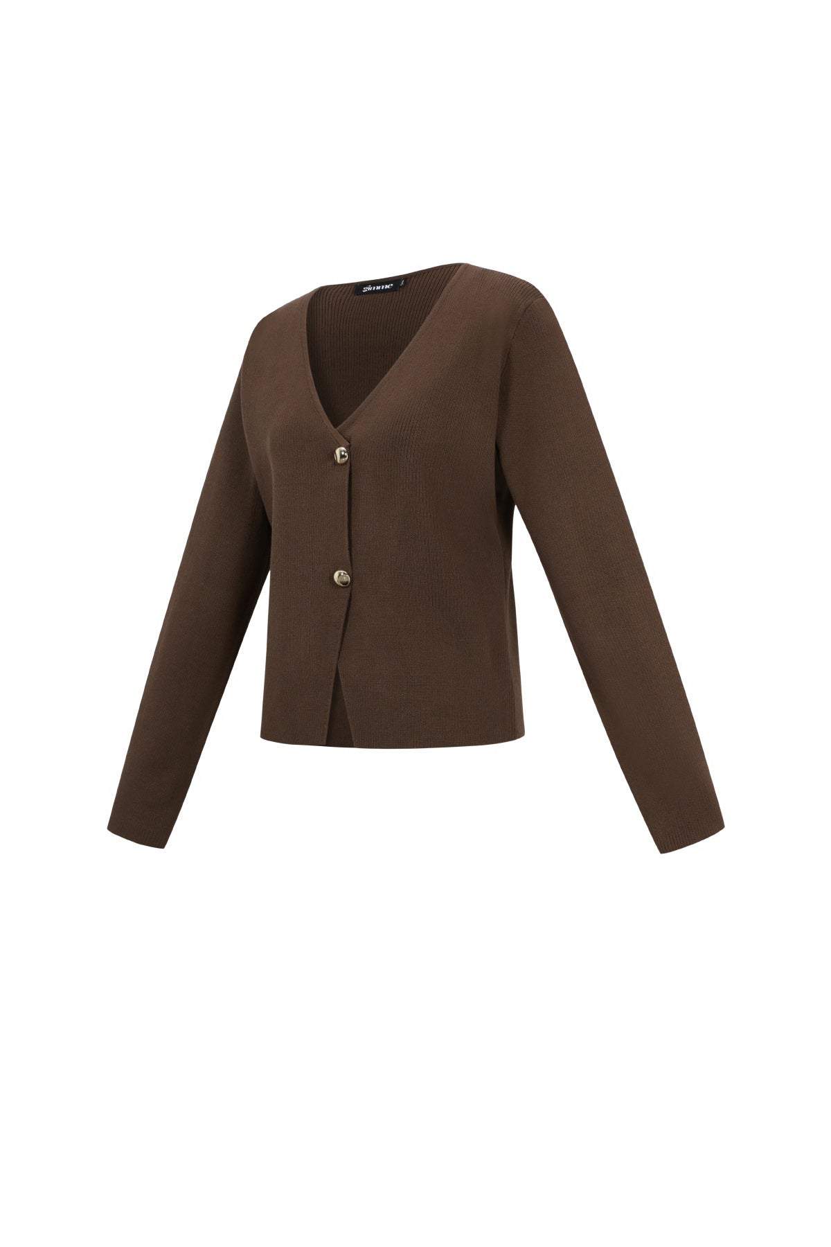 Symmetrisch Vestje bruin