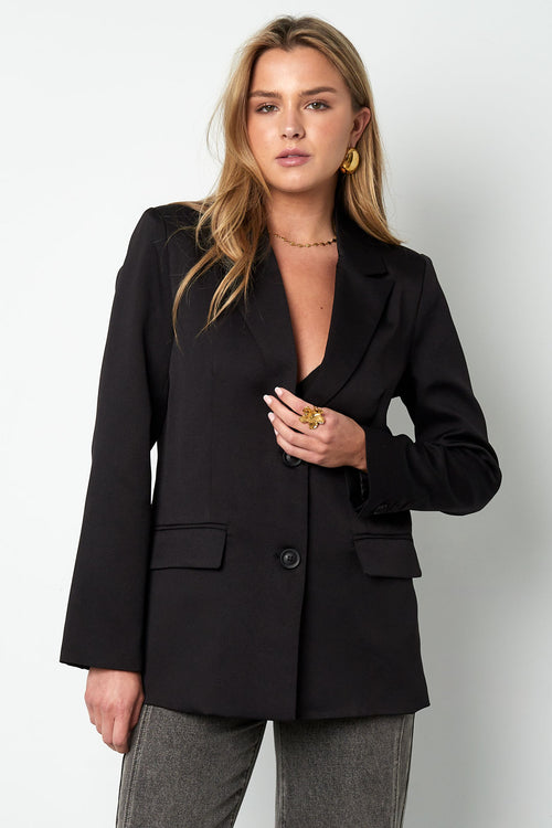 Blazer met strikken zwart